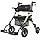 VOCIC Walkers-for-Seniors, Rollator-Walker-with-Seat, Transport-Wheelchair-Lightweight-Foldable, Adult Rolling Walker, Rollator Transport Chair with Brakes, 2 in 1 Walker Wheelchair Combo Z51