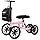 All Terrain Knee Scooter with Disc Brakes, Steerable Knee Walker for Adults for Foot Surgery, Broken Ankle- Foldable Rover Scooter for Broken Foot Injured Leg Crutch (Pink)