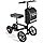 All Terrain Steerable Knee Scooter Crutch Alternative，Deluxe Medical Scooter Double Handbrake,for Adults Injured Ankle & Foot Recovery Scooter in Black