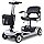 MOVCAN S-02 4 Wheel Mobility Scooter for Adults&Seniors 300W Motor Upto 4MPH Long Range 22Miles Dual 12V 20Ah Removable Batteries with Basket,419LB Capacity, Foldable Wheelchair,All-Scenario,Silver